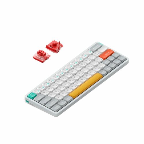Беспроводная механическая клавиатура NuPhy Air60v2 Wireless Mechanical Keyboard Cowberry Switch iconic white 15990₽