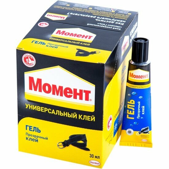 Клей универсальный Момент Гель, 30 мл в шоубоксе