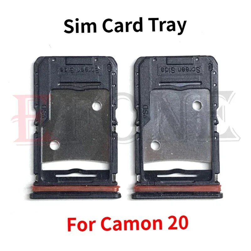 Для Tecno Camon 20 CK6/20 Pro слот для SIM-карты держатель лотка для устройства чтения SIM-карт, For 20 pro Silver