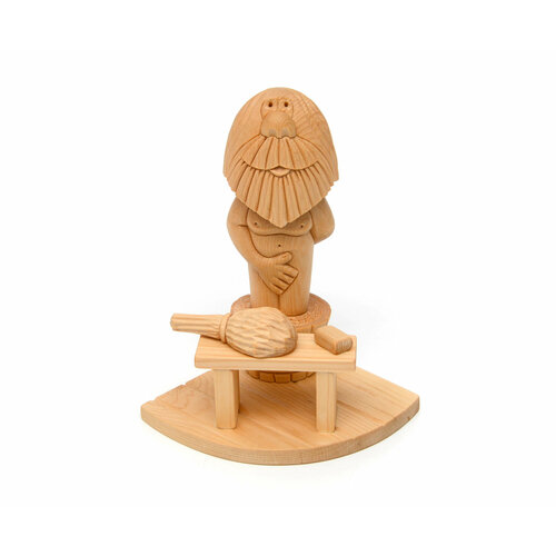 Статуэтка деревянная Банная композиция Мужичок 3260₽