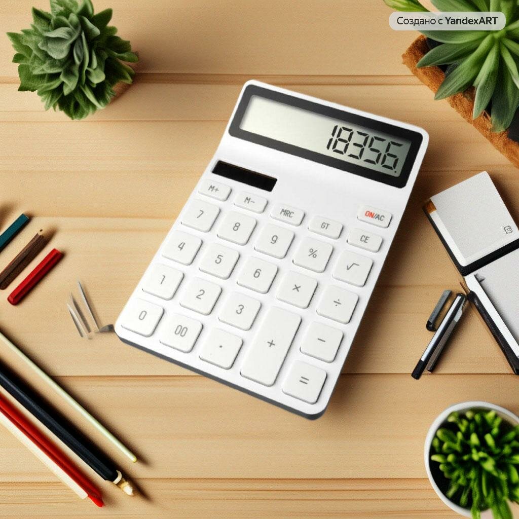 Фотографии Калькулятор Xiaomi Kaco Lemo Desk Electronic Calculator Белый