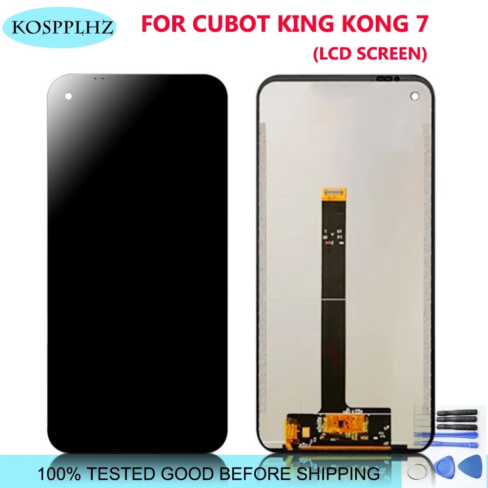 KOSPPLH для Cubot KingKong 7, ЖК-дисплей, сменный преобразователь сенсорного экрана в сборе, 100% протестировано для ремонта мобильных телефонов, Черный