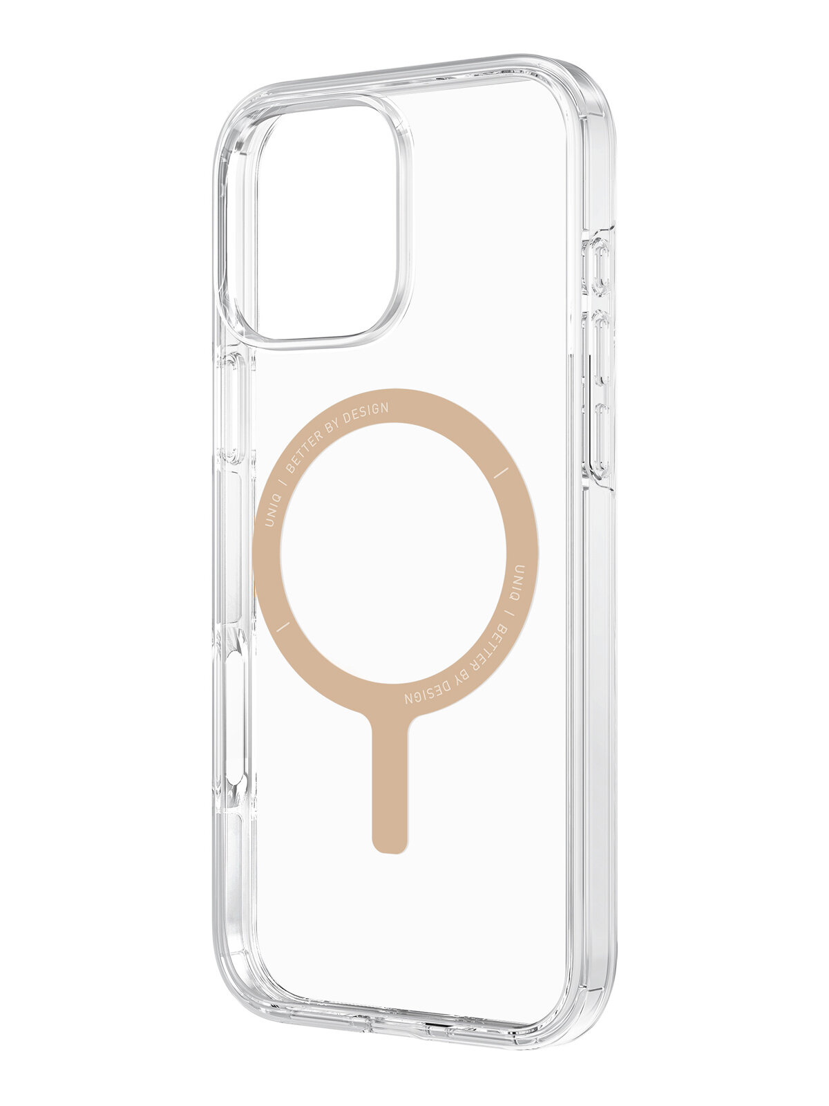 Uniq для iPhone 16 Pro Max чехол Clario Champagne Gold (MagSafe)