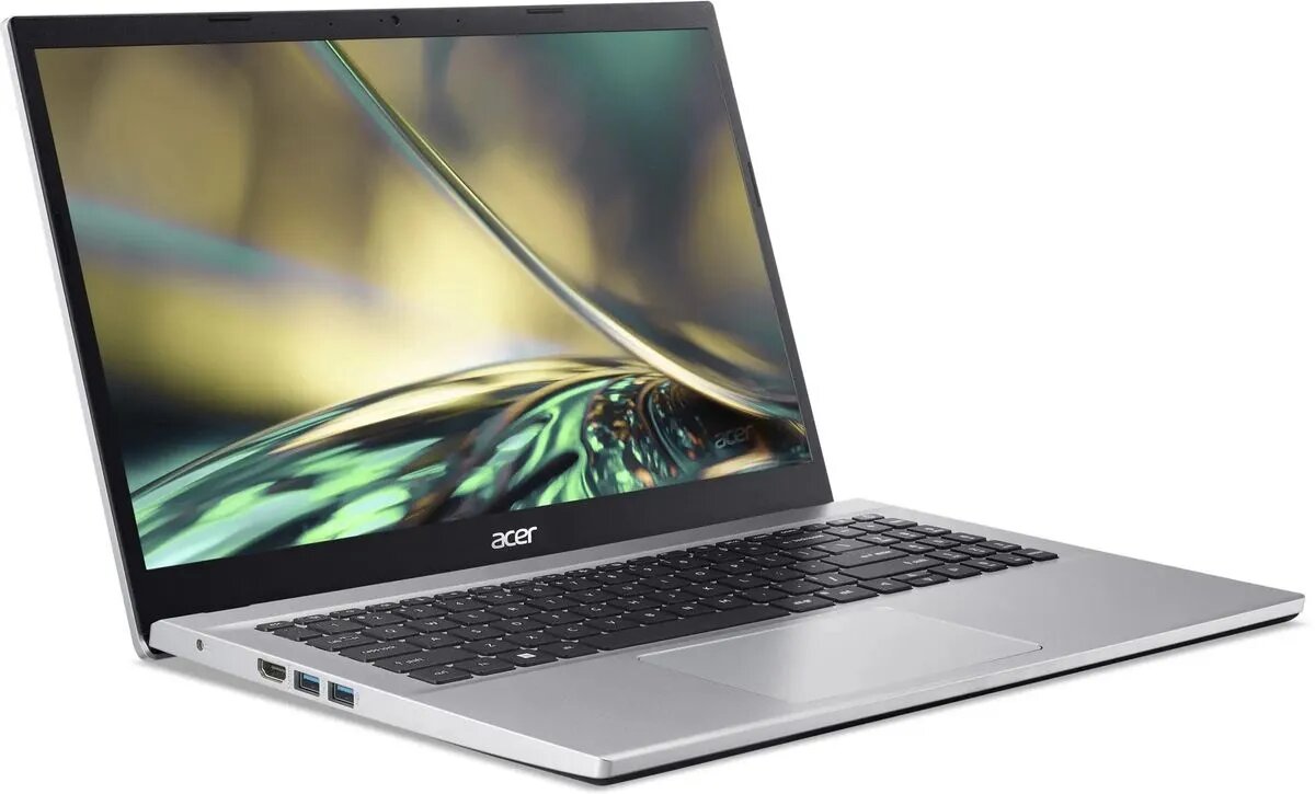 Hоутбук Аcеr Aspirе 3 A315-59G-52KM (Intel Core i5-1235U/15.6"/1920x1080/8Gb/256Gb SSD/GeForce MX550/без OS) Silver — фото 1