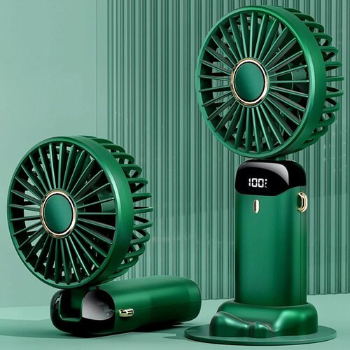 Мини-вентилятор Зелёные сумерки 25Вт 5 скоростей с дисплеем осевой механизм пластик 490₽