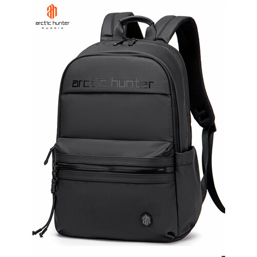 Рюкзак мужской городской, черный, повседневный, водонепроницаемый, школьный, для путешествий, для ноутбука, 21 л, Arctic Hunter