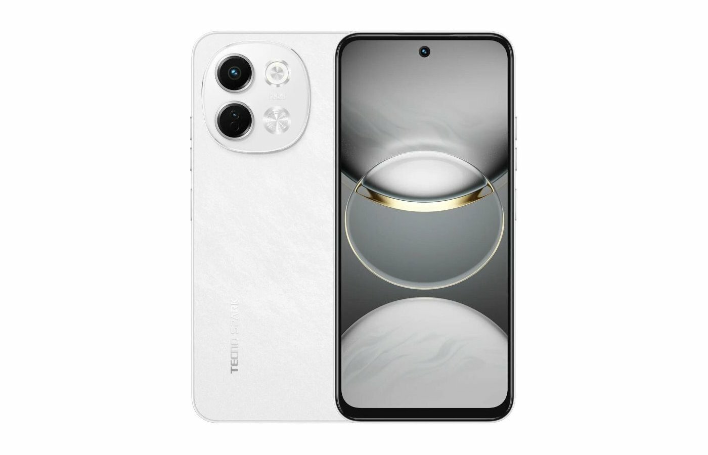 Смартфон Tecno Spark 30 5G 6/128Gb Aurora Cloud, белый — фото 1