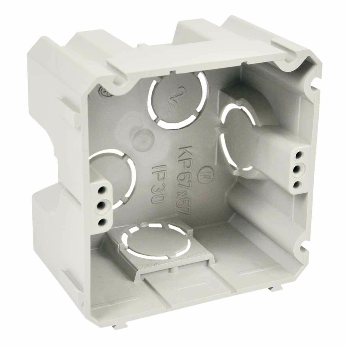 Коробка установочная СУ KP 67X67 71*71*42 соед до 5шт IP20 KP 67X67_KA KOPOS
