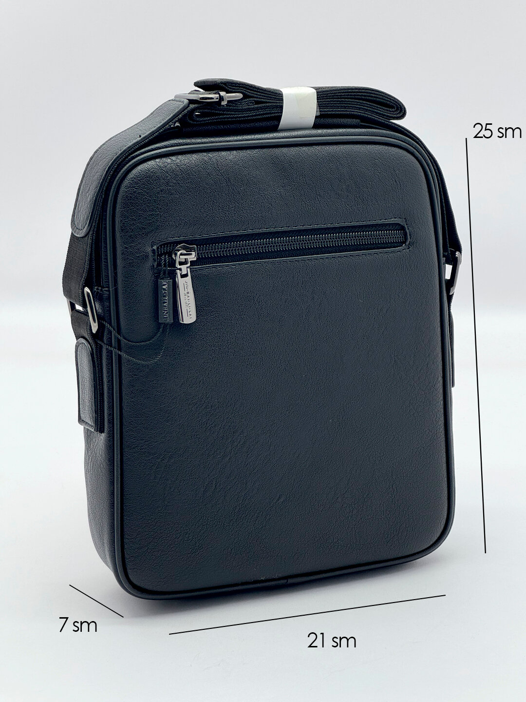 Сумка кросс-боди , фактура матовая, черный — фото 1