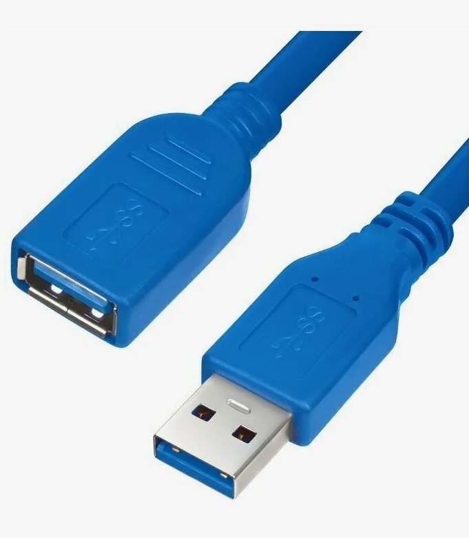 Удлинитель кабель 1.5 метра USB 3.0 для флешек, хабов, принтеров — фото 1