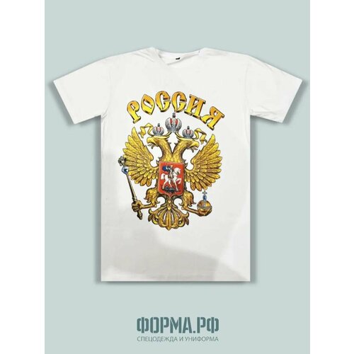 фото Футболка спортивная, 1 шт., размер 48, белый