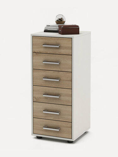 Изображение товара Комод для одежды с ящиками Остин (Ливерпуль) 4, 40х40х92 см, 6 ящиков