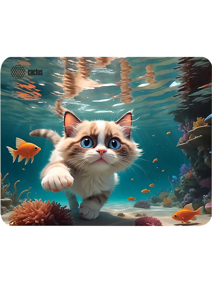 Коврик для мыши CS-MPC-D15M Fish Cat 300x250x3мм