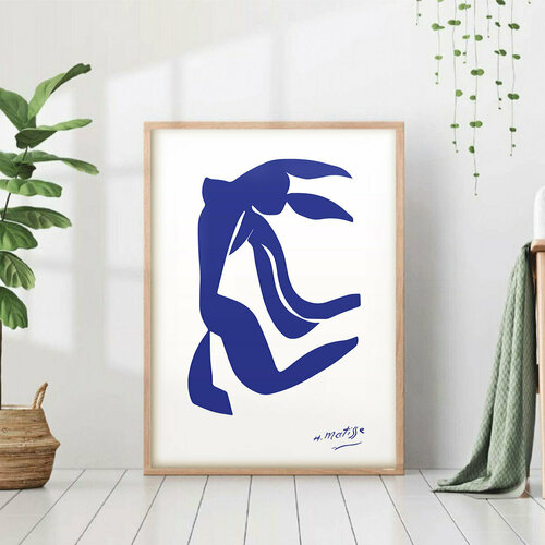 Постер "Силуэт Матисс" 40x50 без рамки на стену для интерьера 28 Kartin