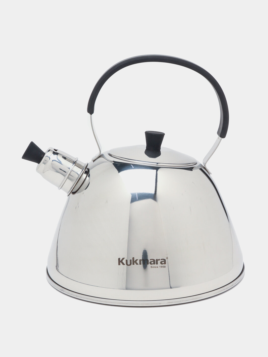 Чайник Kukmara из нержавеющей стали, 3 л, с эргономичной ручкой и термостойкой крышкой — фото 1