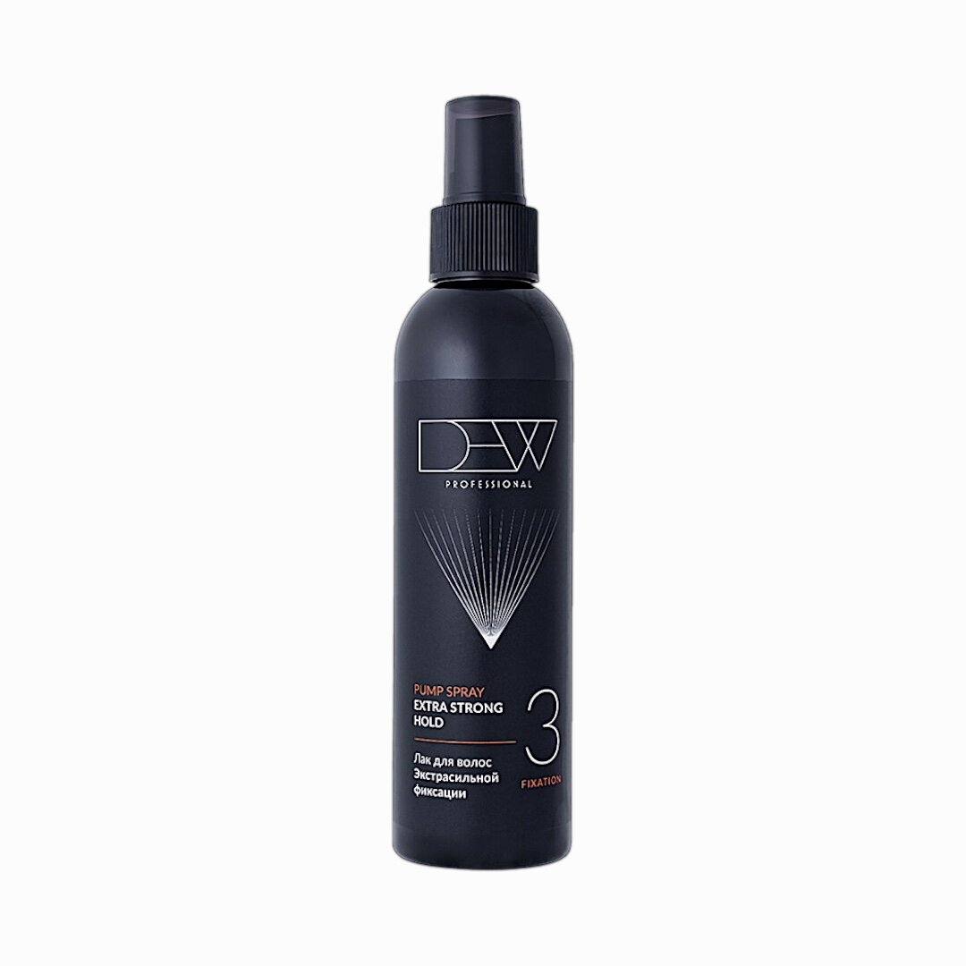 Спрей для волос Dew Professional Pump Spray, профессиональный лак без газа, экстрасильная фиксация, 200 мл