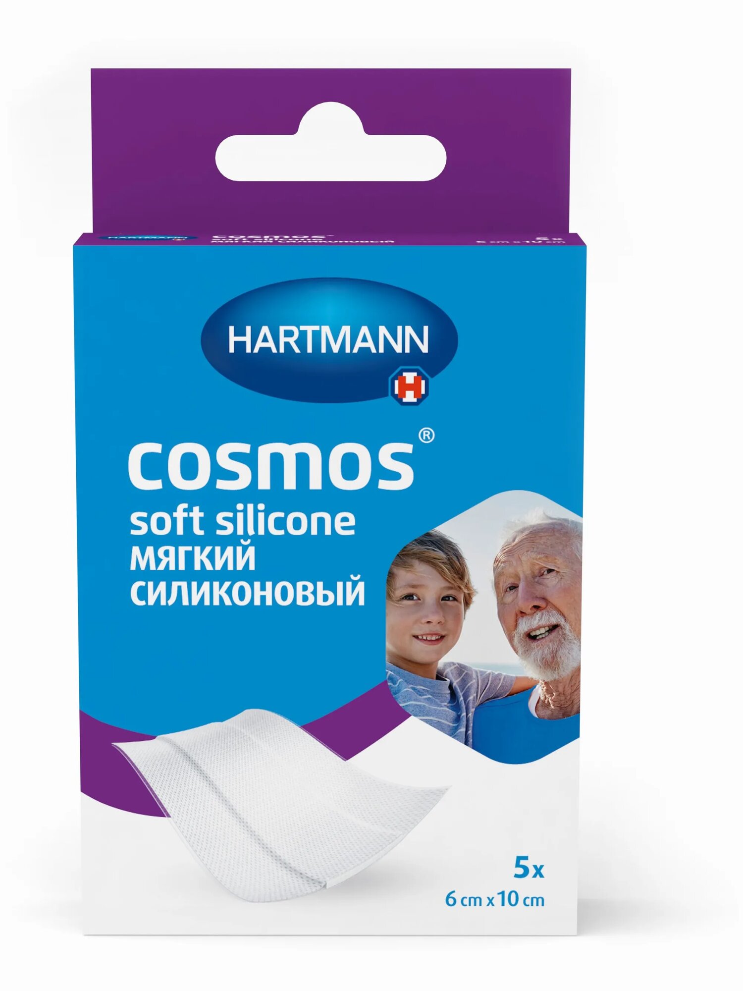 Пластырь COSMOS SOFT (мягкий) 6Х10СМ N5 фото