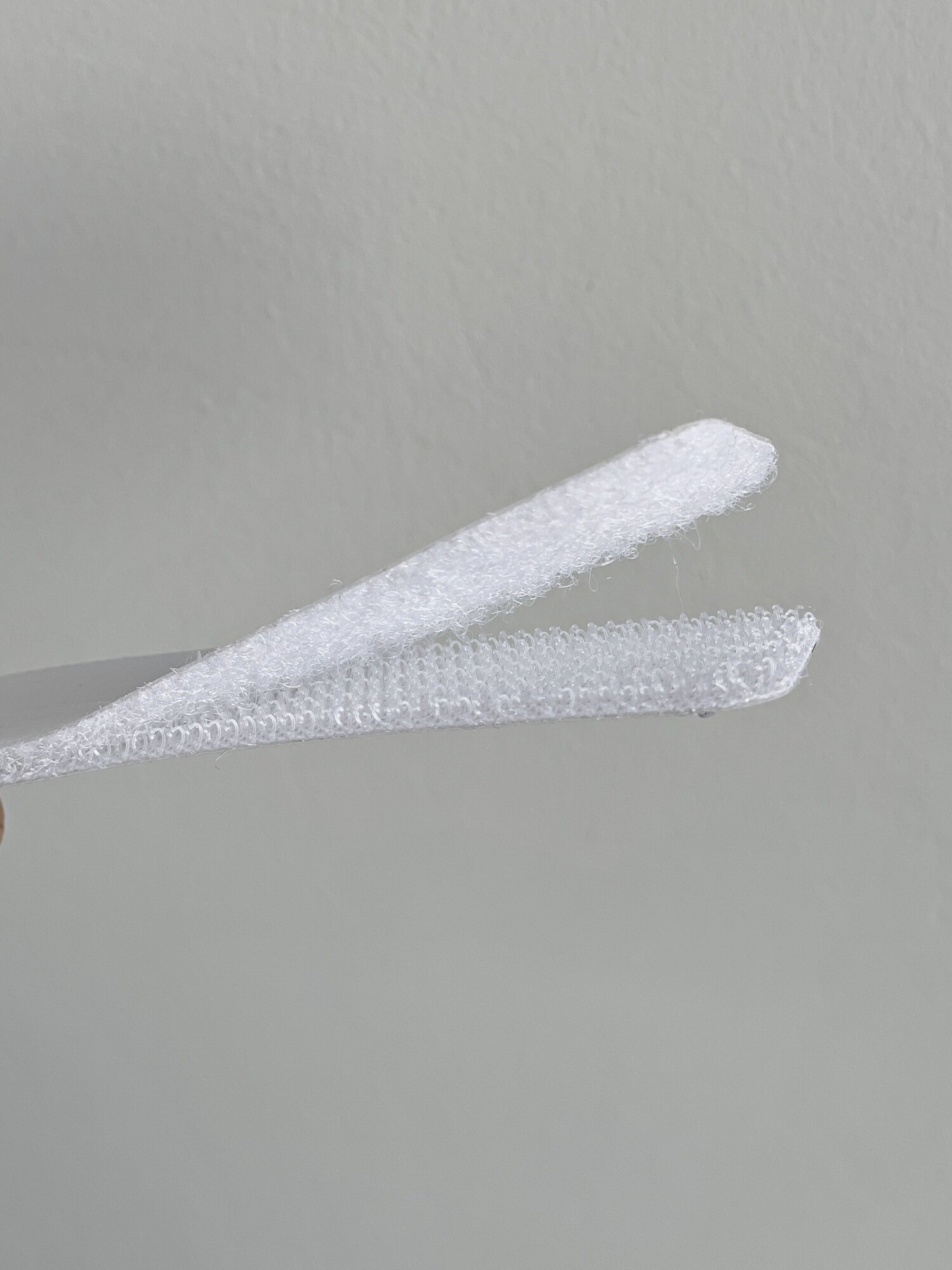 Липучки самоклеящиеся velcro 10х2.5см. (Набор 10 пар, белые) — фото 1