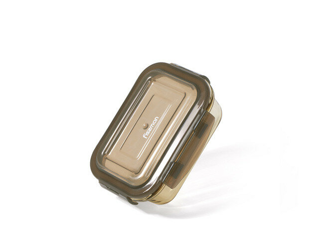 6531 FISSMANКонтейнер с пластиковой крышкой 14x10x4 см / 370 мл (стекло)