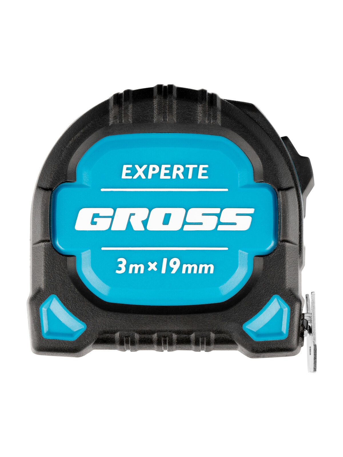 Рулетка Gross Experte 3 м x 19 мм, двухкомпон. корпус, магнит, двухстор. разметка, нейлон 32574 — фото 1
