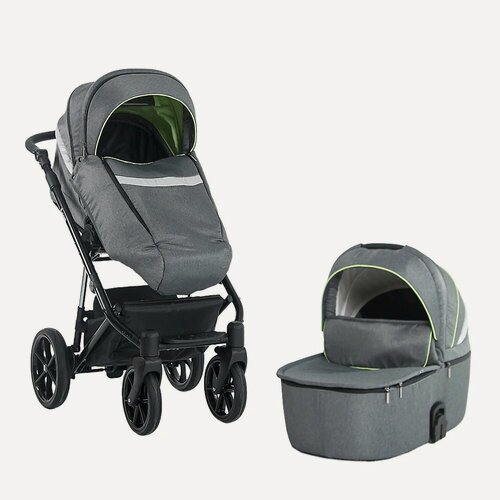 Изображение товара Детская коляска 2в1 Loon Prima, цвет Графит, артикул производителя 2306-005