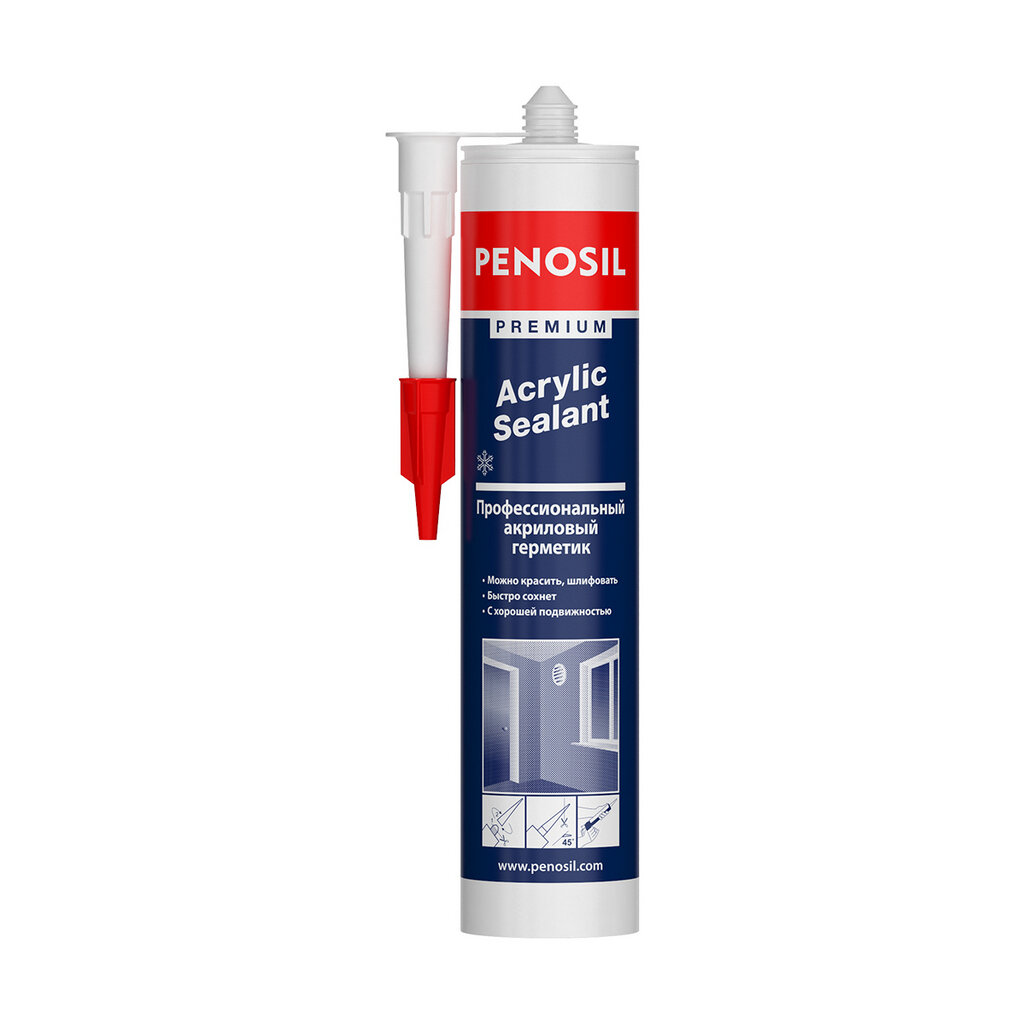 Герметик акриловый Penosil Premium, всесезонный, белый, 280 мл