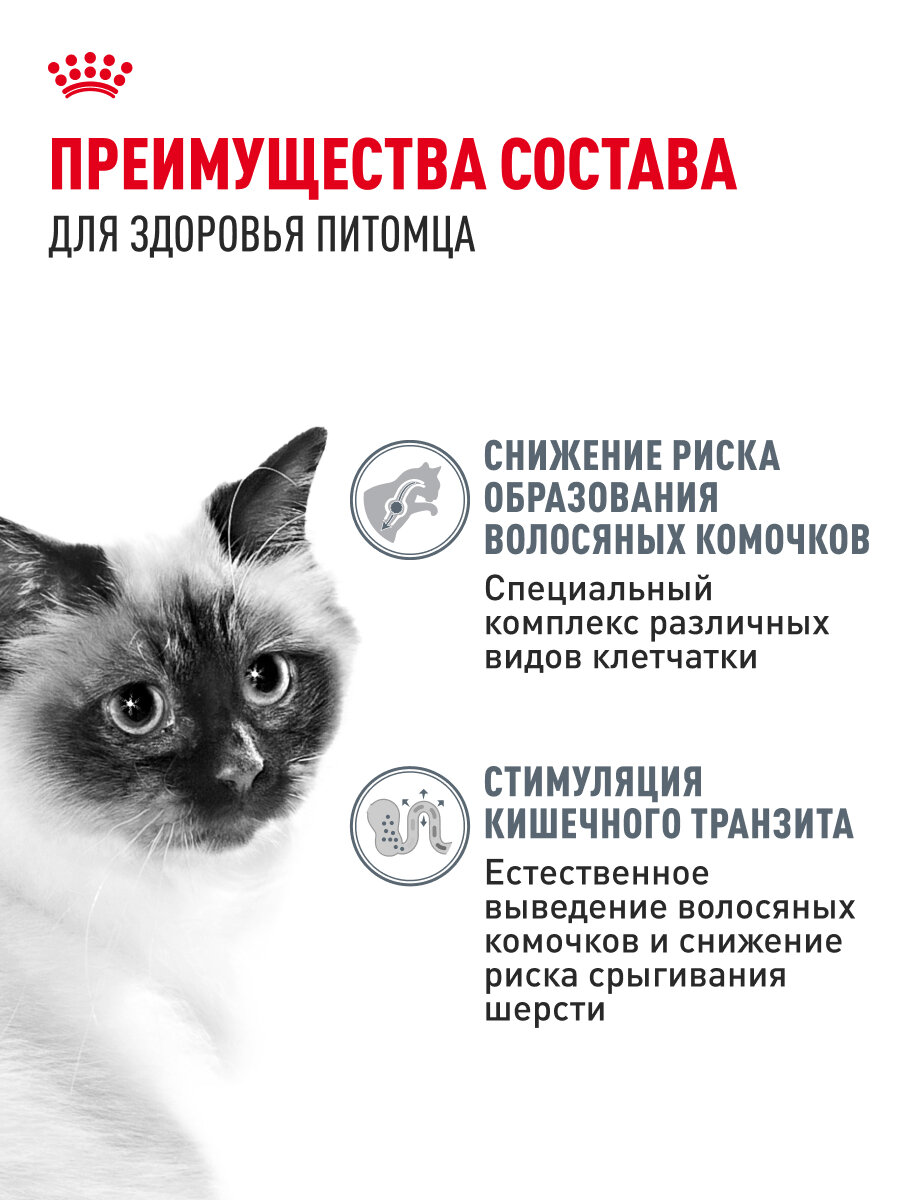Корма Для Кошек Xiaomi Сухой корм для кошек Royal Canin Hairball Care для выведения шерсти, 400 г