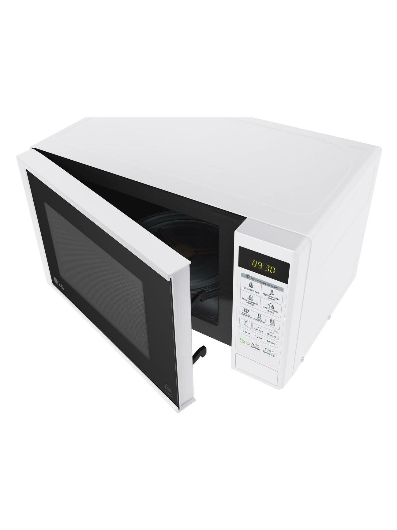 Микроволновая печь соло LG MS2042DY белая — фото 1