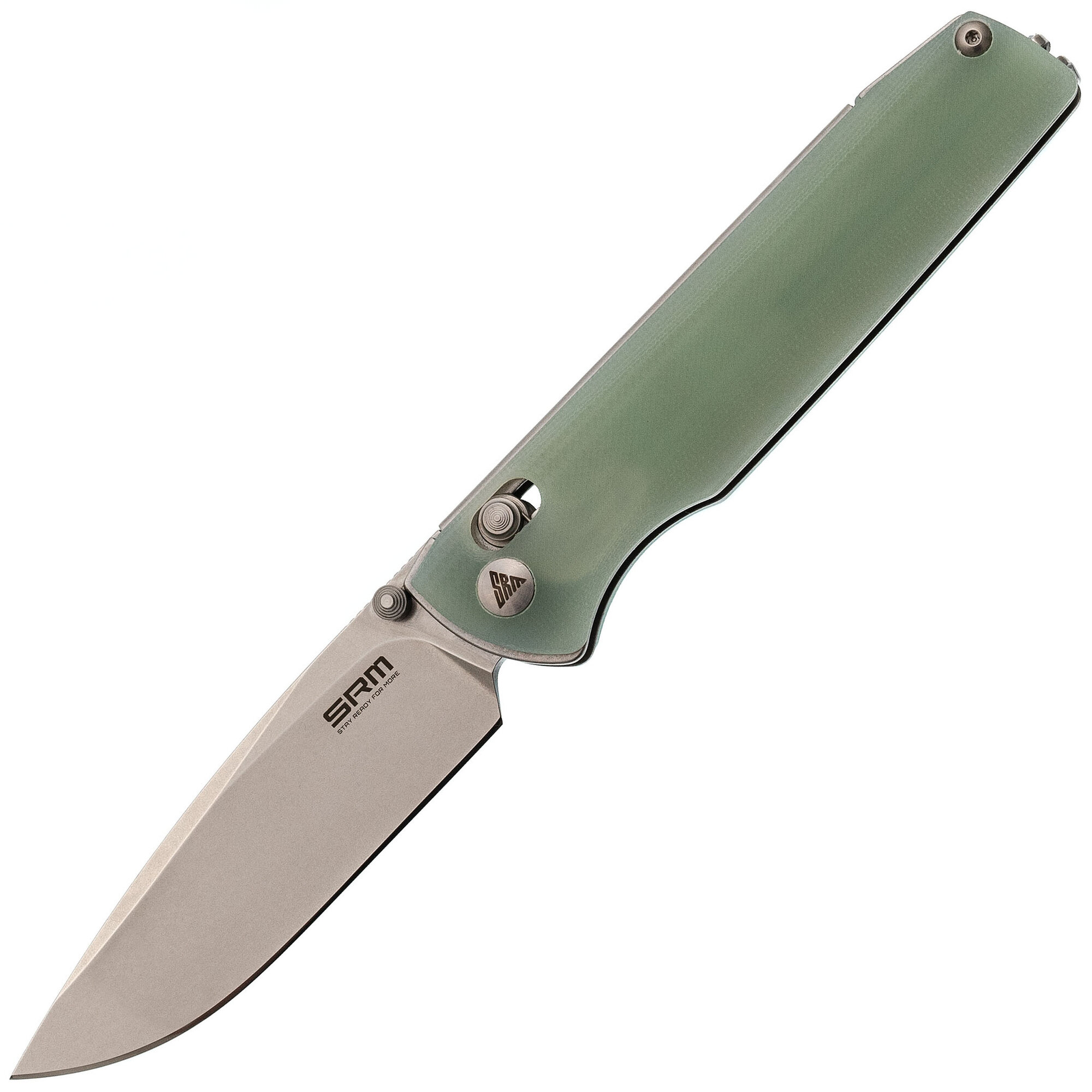 Складной нож SRM Terrier 258L-GC, сталь D2, рукоять natural G10