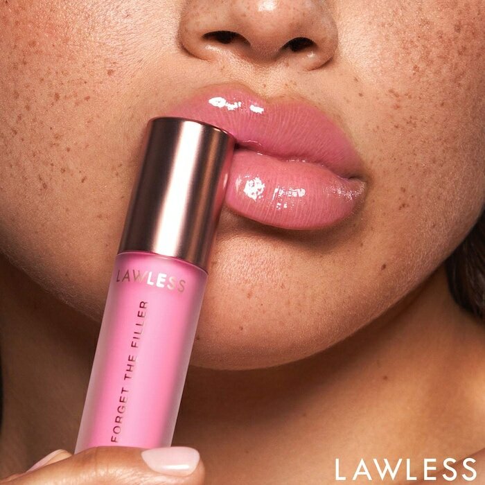 Lawless Забудьте о блеске для губ The Filler Lip Plumper Line Smoothing Gloss, Daisy Pink — фото 1