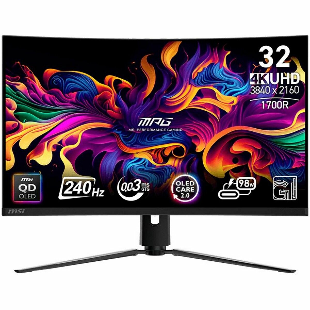 31.5" Монитор MSI 321CURX QD-OLED, OLED, 3840x2160, 240 Гц