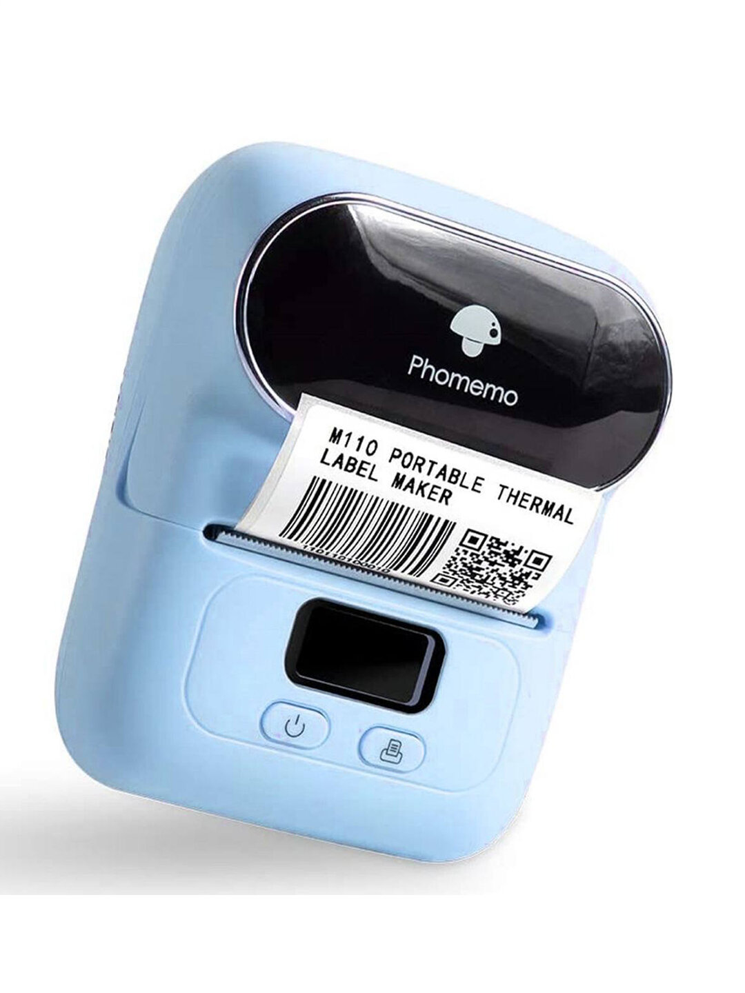Принтер этикеток Phomemo M110, портативный термопринтер Bluetooth для штрих-кодов — фото 1
