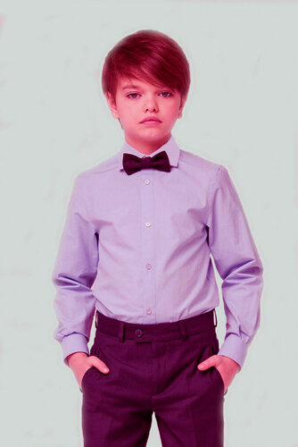 Изображение товара Школьная рубашка приталенная