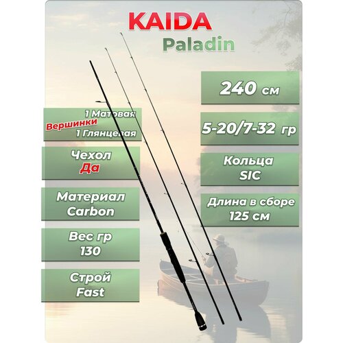 Спиннинг Kaida PALADIN 2.40м 5-20/7-32гр