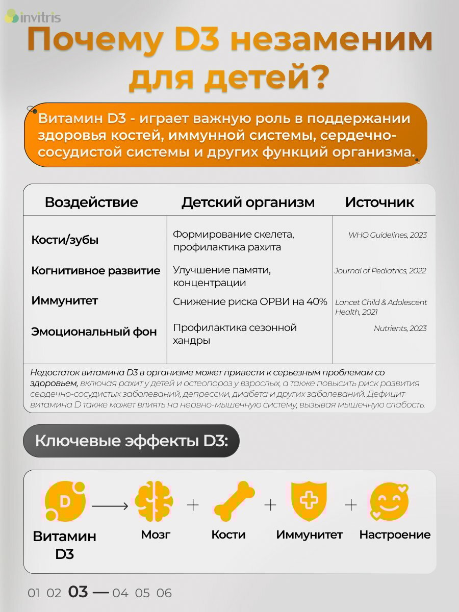 Витамин Д3, 60 таб, для иммунитета, укрепление сердечно-сосудистой системы — фото 1