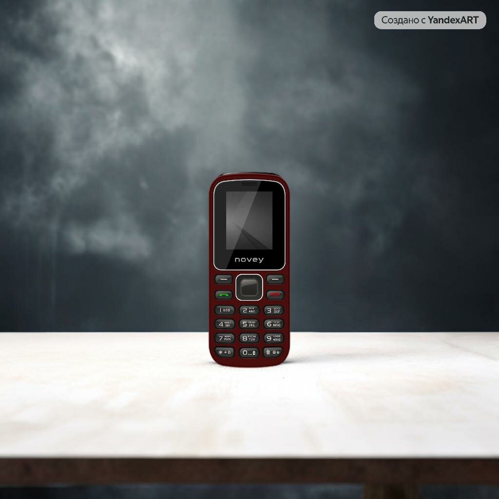 Мобильный телефон NOVEY M185 Red, красный- кнопочный телефон