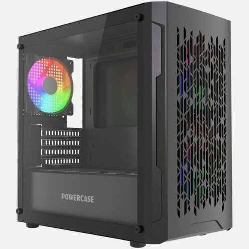 Изображение товара Корпус Powercase Mistral Micro D3B ARGB V2, черный (CMMDB-A3-V2)