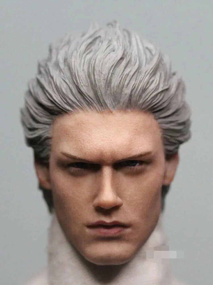 Vergil Devil May Cry 1/6 Scale Head Carving Painted Head Model статуя