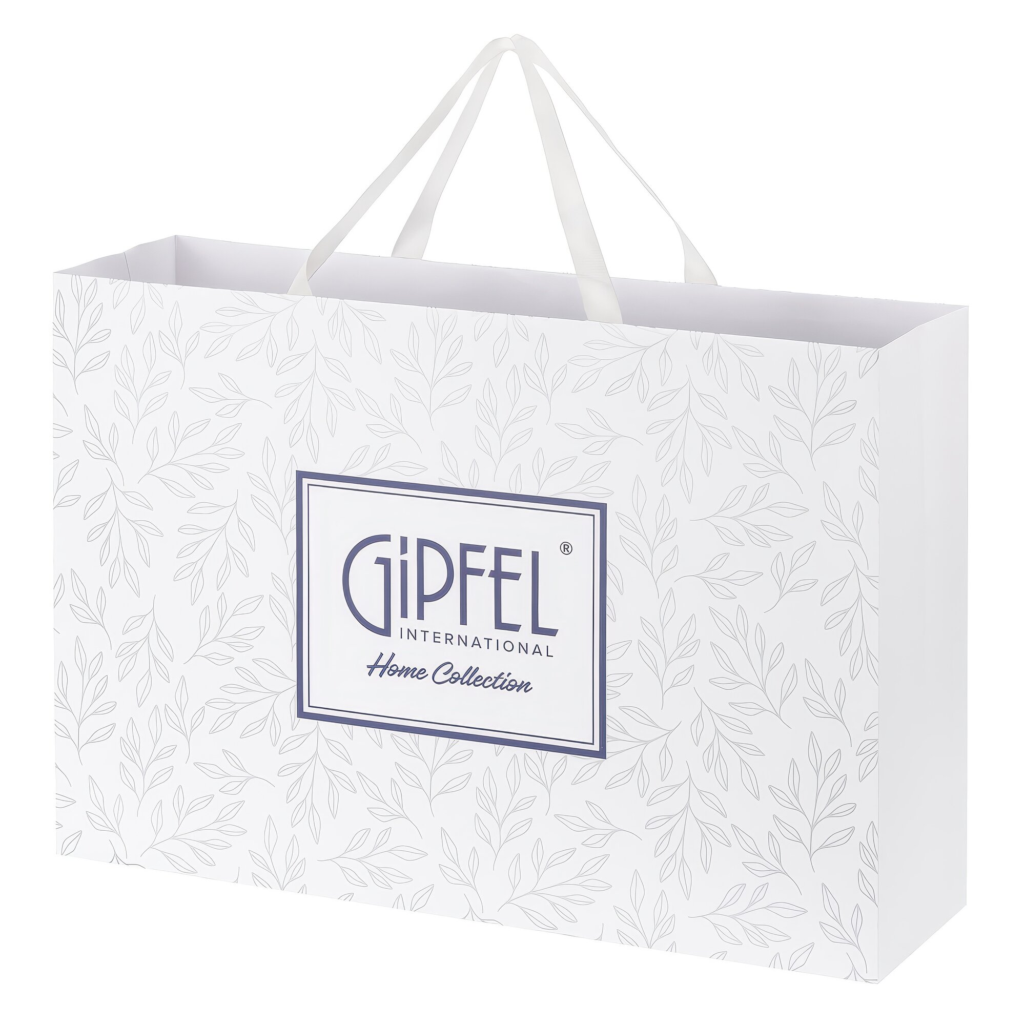 Пакет подарочный Gipfel 40145 40х30х15 см картон цвет белый