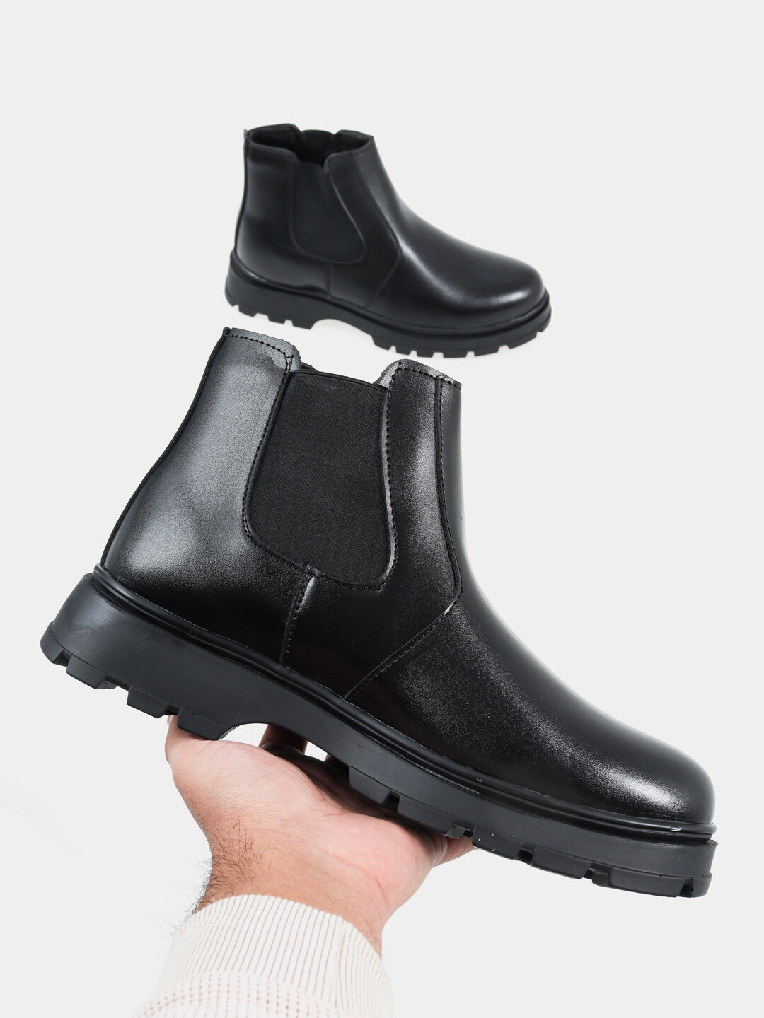 Сапоги 01, размер 39, 01 черный — фото 1