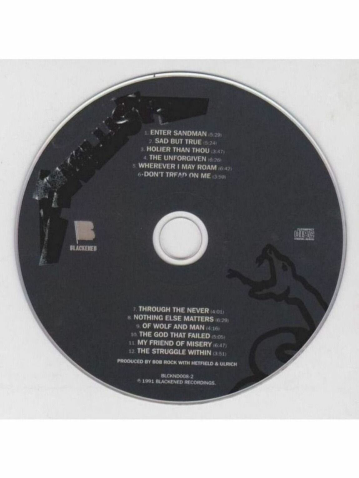 Музыка CD Metallica - Metallica CD, Album,