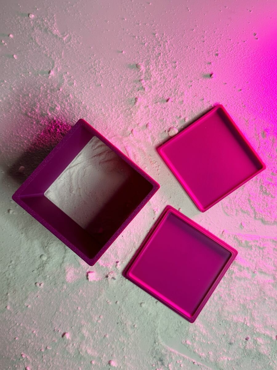 3D форма для бомбочек Куб 8 см — фото 1