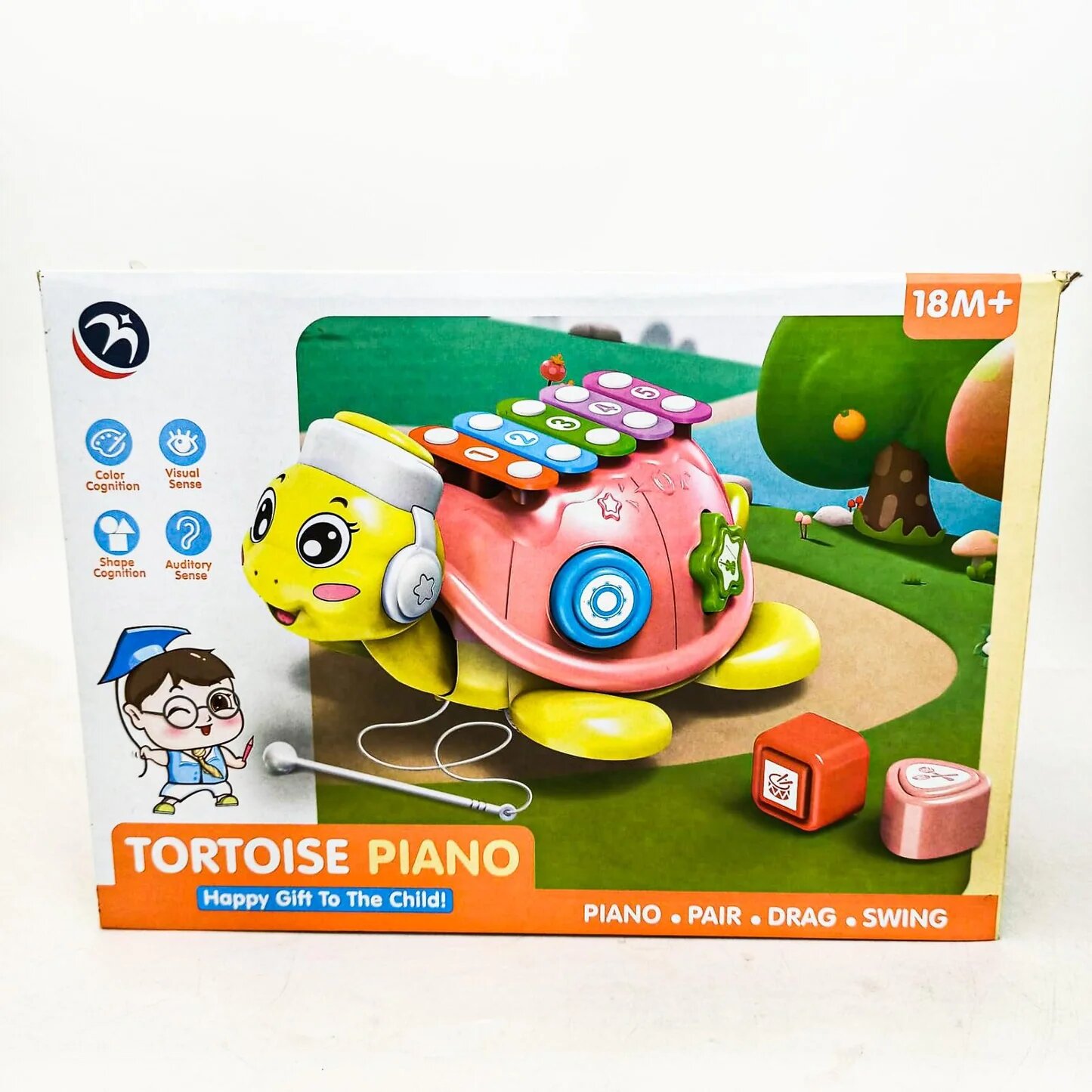 Детский музыкальный инструмент "Черепаха", для малышей, пианино