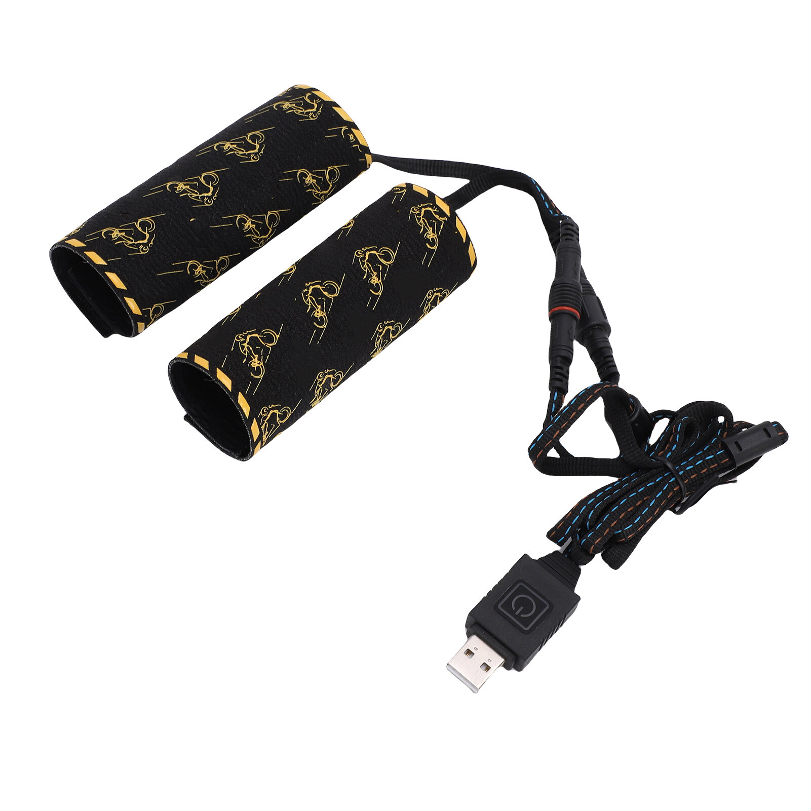 Крышка рукоятки с подогревом через USB, 5 + 1 настройки температуры, ручки для руля велосипеда, теплая функция памяти, IP67, водонепроницаемость