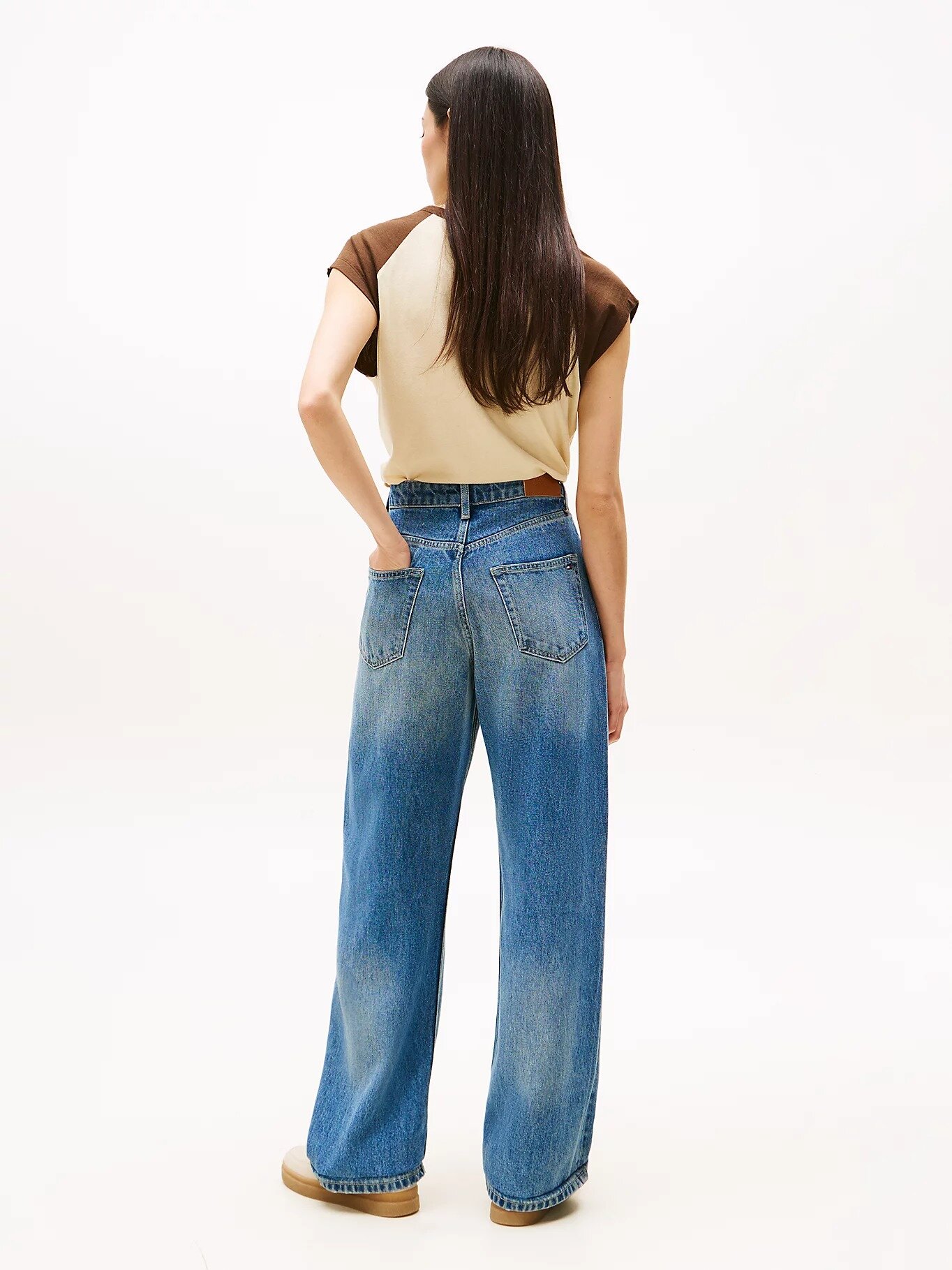 Джинсы широкие TOMMY HILFIGER, размер 29/30 JEAN, синий — фото 1