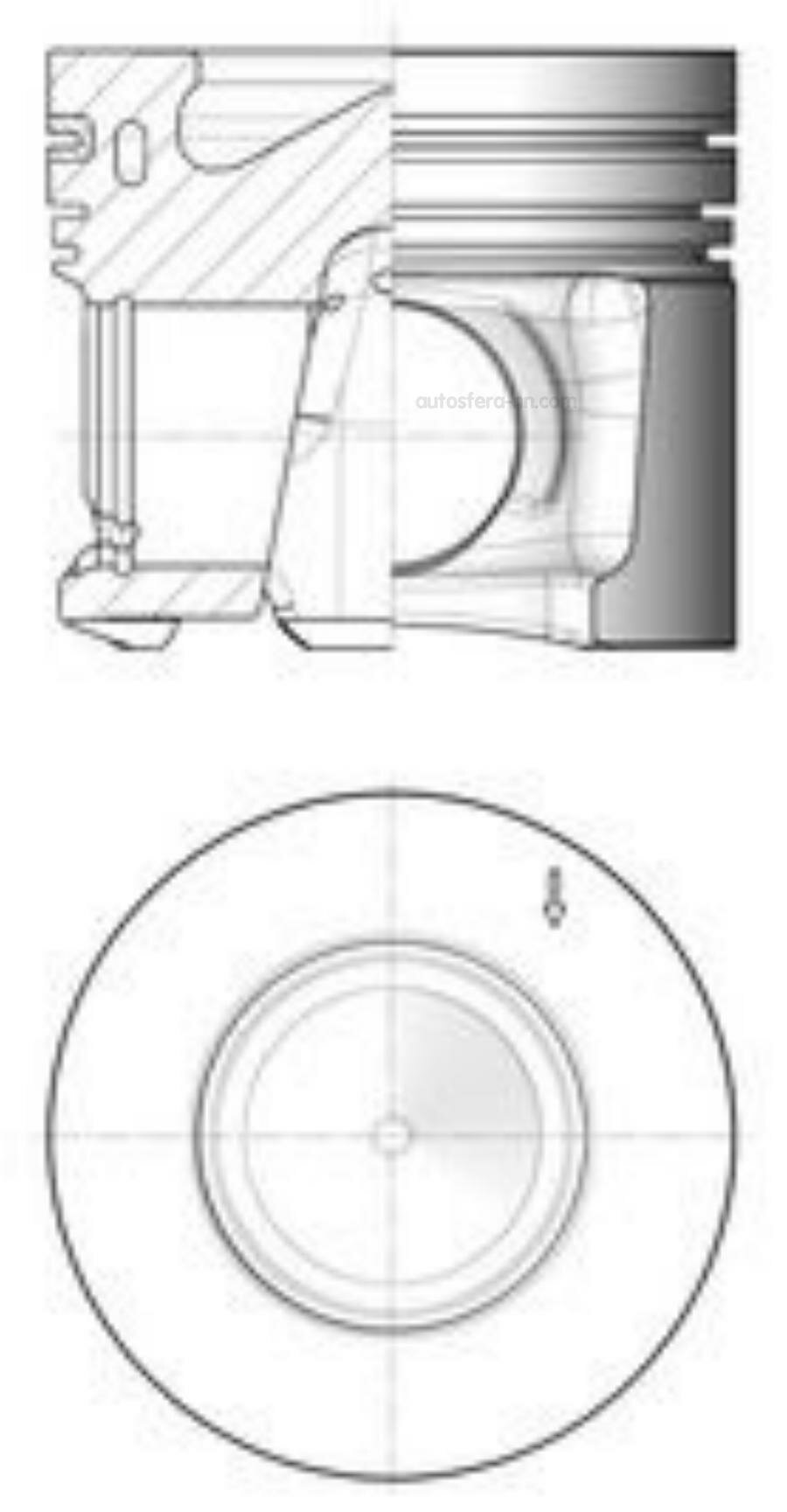 KOLBENSCHMIDT 41268600 Поршень ДВС BMW 3.0d 08-