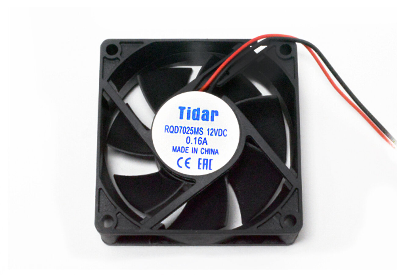 Вентилятор TIDAR RQD7025MS 70x70x25 мм ПС 12В 0,16А 3800 об/мин