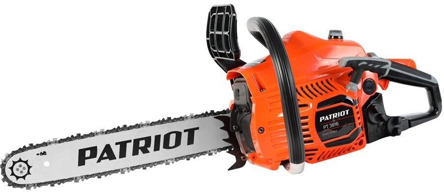 Обзор: Бензопила Patriot PT 3816 + топор APF-600 1470Вт 2л. с. дл. шины:16