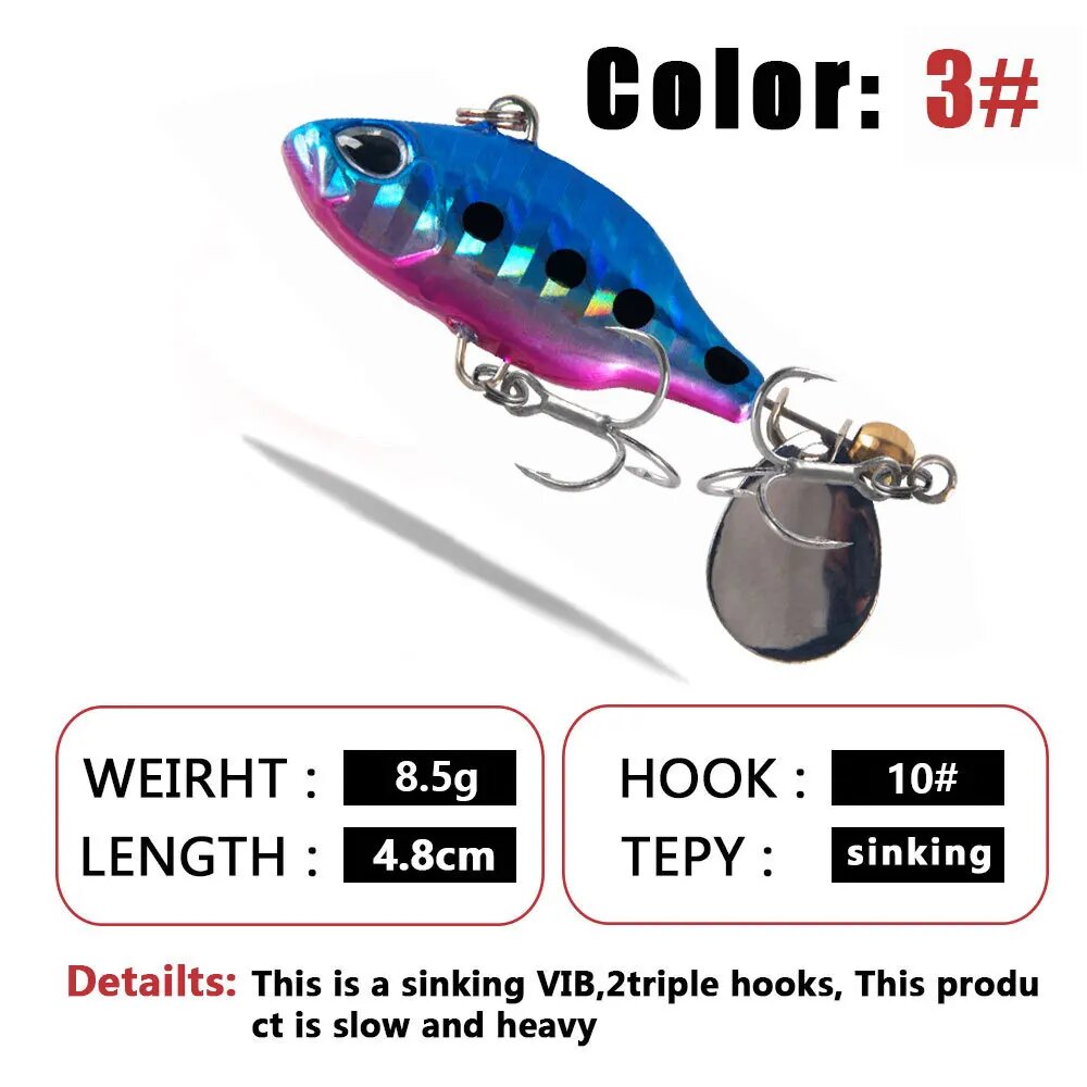 Блесна Spinnerbait, 4.8см, 8.5г, Цвет: 3#