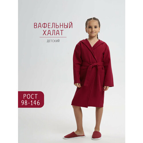 фото Халат росхалат в-07, размер 30/32, бордовый
